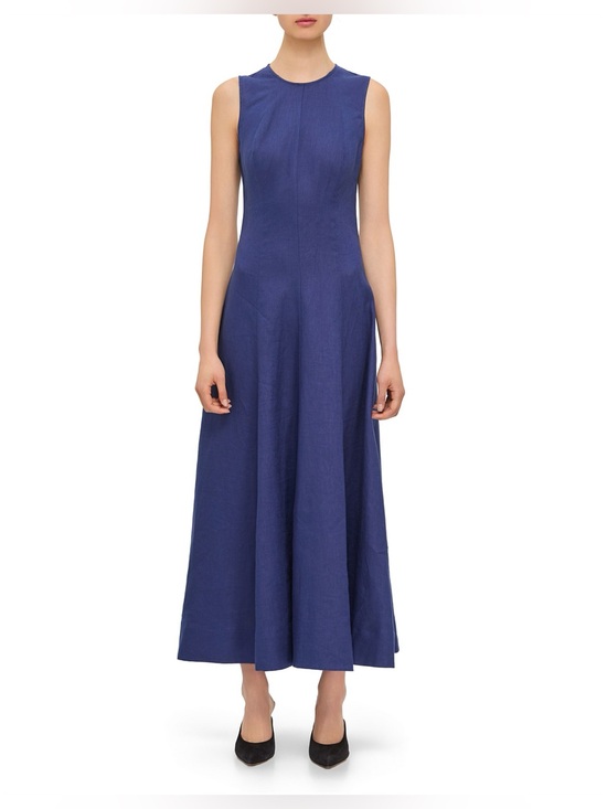 Reformation Dresses & Skirts - new Reformation Cecilia paneled linen maxi dress in cloud blue navy
